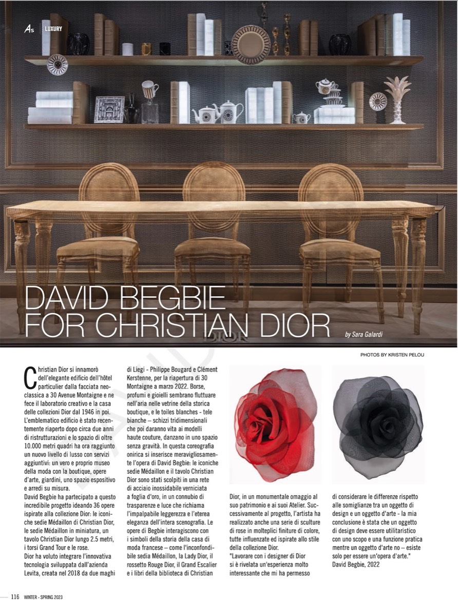 Page of Art Magazine featuring David Begbie