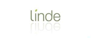 Hotel Linde Logo in weiss und grün mit David Begbie Figuren