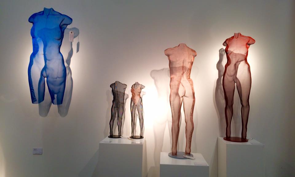 Galerie Continuum zeigt Mesh Skulpturen David Begbie ArtFair Köln 2016