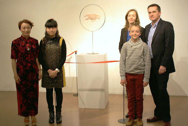 Shanghai exhibition and donation by sculptor David Begbie