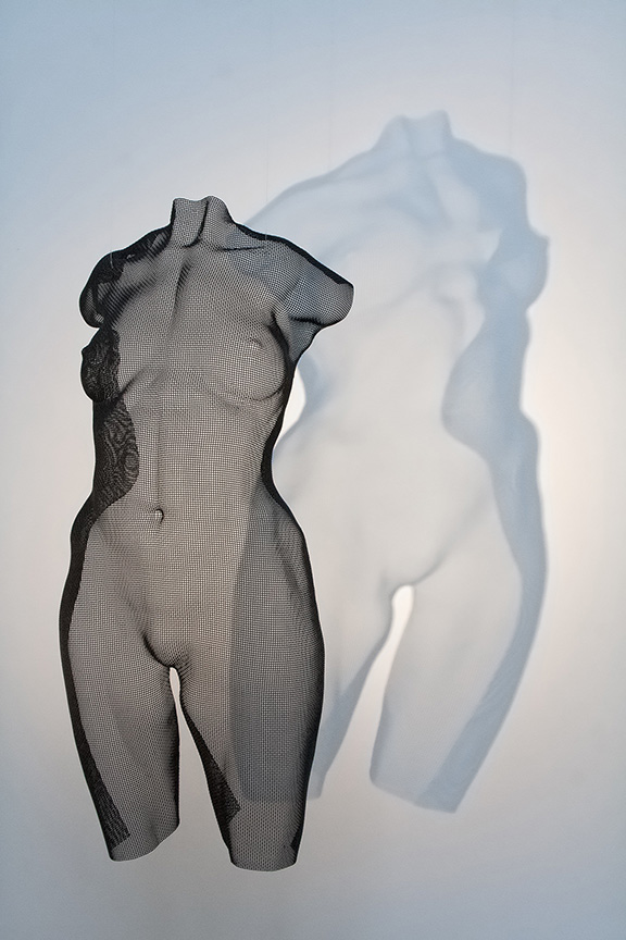 figurative semi-transparent sculpture, contemporary art by David Begbie