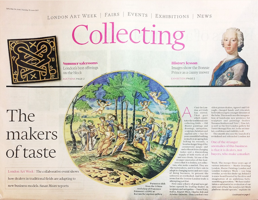 Collecting - Financial Times and Raccanello Plate - David Begbie News