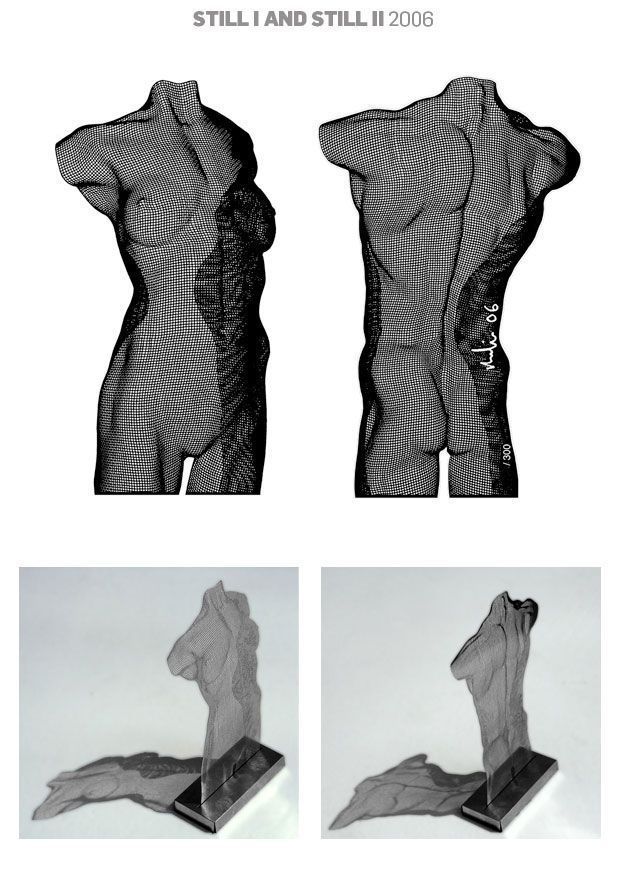 miniature body sculpture David Begbie  STILL I IIa