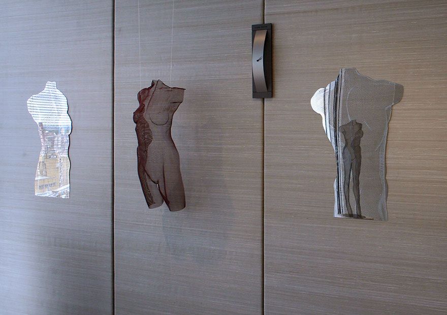 David Begbie sculpture NUUD NUWD mirror