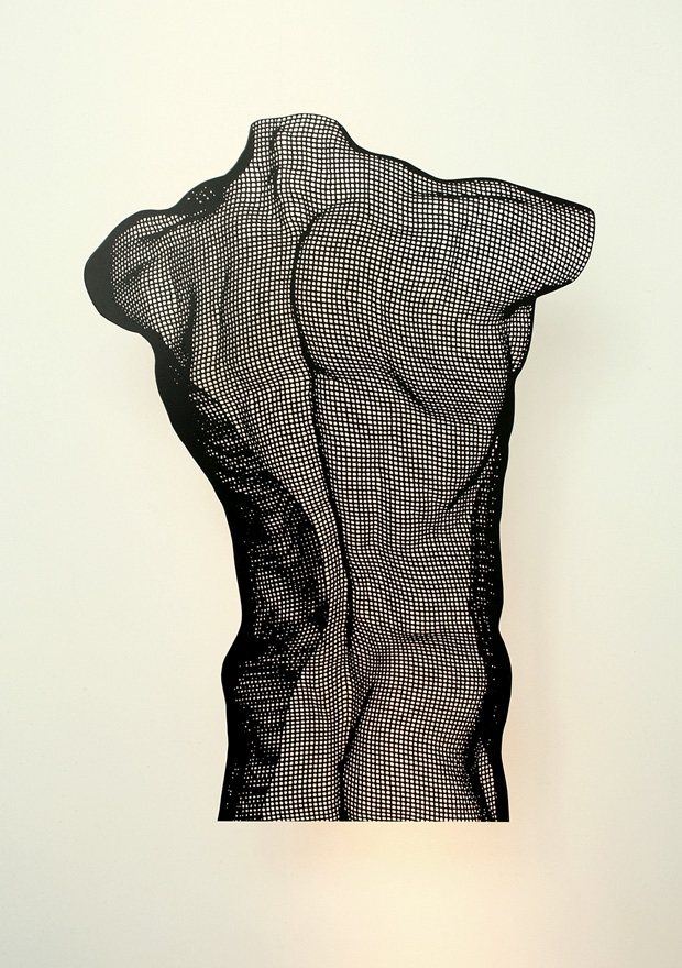 NUWD sculpture panel David Begbie male back
