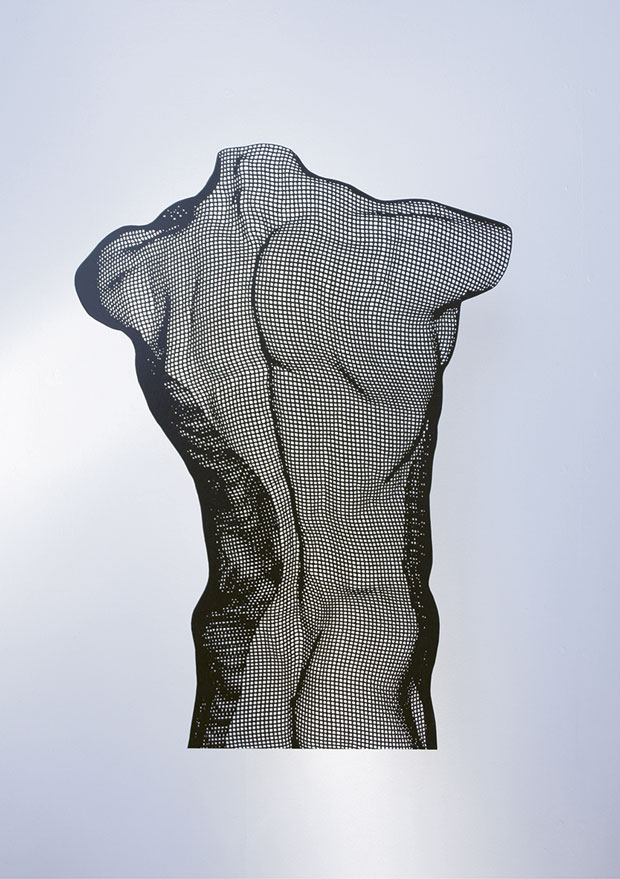 x steel sculpture male back nuwd by david begbie