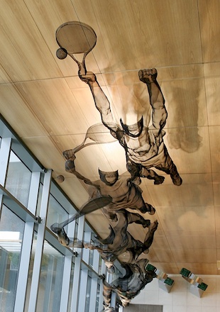 wimbledon sculpture GRANDSLAM birdsview david begbie